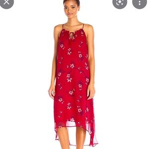 Lucky Brand Red Flower Dress